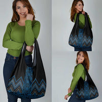 Blue Aotearoa Mangopare Kowhaiwhai and Niho Taniwha Grocery Bag Maori New Zealand LT14 - Polynesian Pride