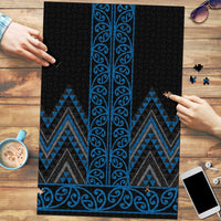 Blue Aotearoa Mangopare Kowhaiwhai Niho Taniwha Puzzle Maori New Zealand LT14 Blue - Polynesian Pride