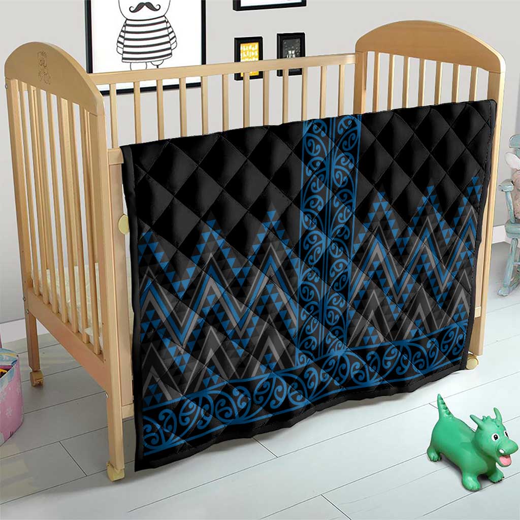 Blue Aotearoa Mangopare Kowhaiwhai and Niho Taniwha Quilt Maori New Zealand LT14 - Polynesian Pride
