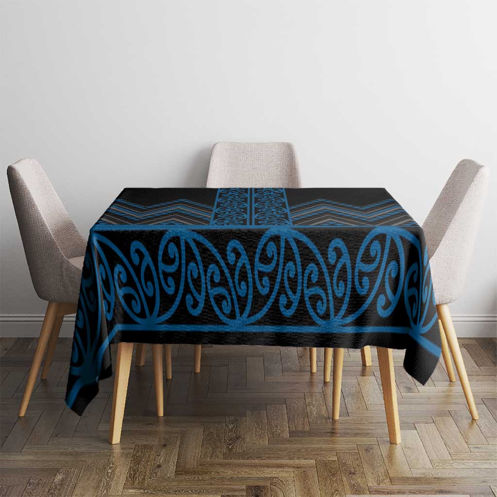 Blue Aotearoa Mangopare Kowhaiwhai and Niho Taniwha Tablecloth Maori New Zealand LT14 - Polynesian Pride