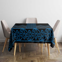 Blue Aotearoa Mangopare Kowhaiwhai and Niho Taniwha Tablecloth Maori New Zealand LT14 - Polynesian Pride