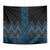 Blue Aotearoa Mangopare Kowhaiwhai and Niho Taniwha Tapestry Maori New Zealand