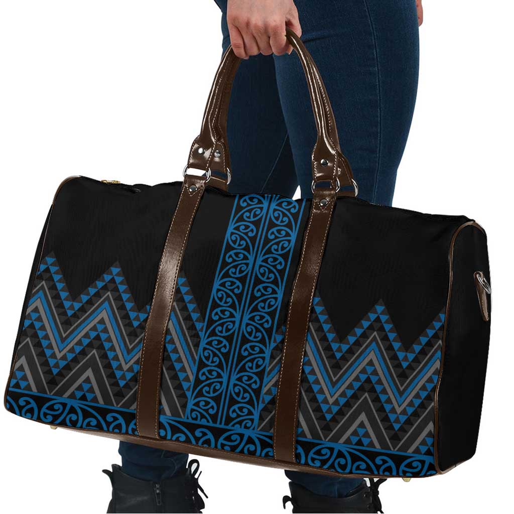 Blue Aotearoa Mangopare Kowhaiwhai Niho Taniwha Travel Bag Maori New Zealand LT14 - Polynesian Pride