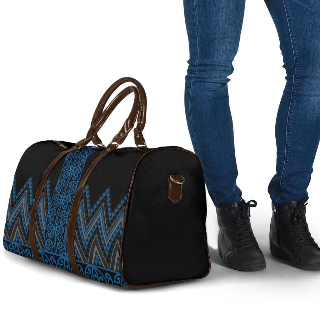 Blue Aotearoa Mangopare Kowhaiwhai Niho Taniwha Travel Bag Maori New Zealand LT14 - Polynesian Pride