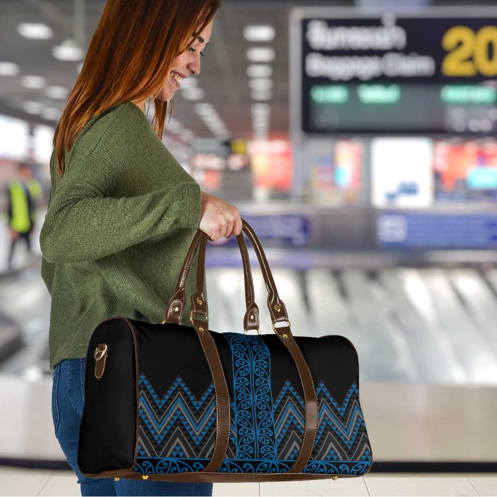 Blue Aotearoa Mangopare Kowhaiwhai Niho Taniwha Travel Bag Maori New Zealand LT14 - Polynesian Pride