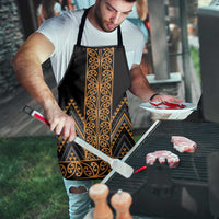Gold Aotearoa Mangopare Kowhaiwhai Niho Taniwha Apron Maori New Zealand LT14 - Polynesian Pride