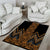 Gold Aotearoa Mangopare Kowhaiwhai and Niho Taniwha Area Rug Maori New Zealand