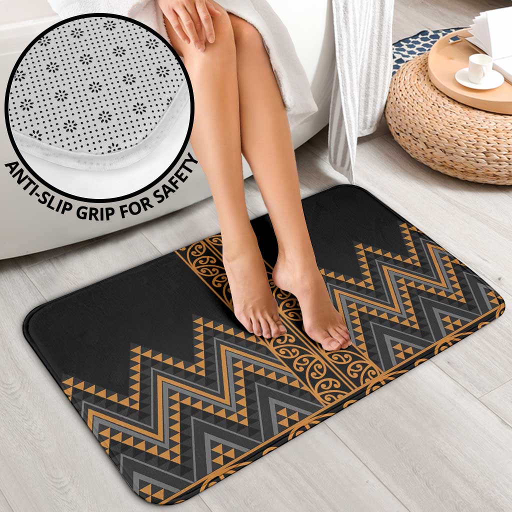 Gold Aotearoa Mangopare Kowhaiwhai Niho Taniwha Bathroom Set Maori New Zealand LT14 - Polynesian Pride
