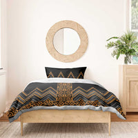 Gold Aotearoa Mangopare Kowhaiwhai and Niho Taniwha Bedding Set Maori New Zealand LT14 - Polynesian Pride