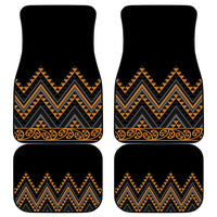 Gold Aotearoa Mangopare Kowhaiwhai and Niho Taniwha Car Mats Maori New Zealand LT14 - Polynesian Pride