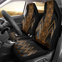 Gold Aotearoa Mangopare Kowhaiwhai and Niho Taniwha Car Seat Cover Maori New Zealand LT14 - Polynesian Pride