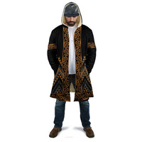 Gold Aotearoa Mangopare Kowhaiwhai Niho Taniwha Cloak Maori New Zealand LT14 - Polynesian Pride
