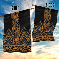 Gold Aotearoa Mangopare Kowhaiwhai and Niho Taniwha Garden Flag Maori New Zealand LT14 - Polynesian Pride