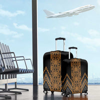 Gold Aotearoa Mangopare Kowhaiwhai and Niho Taniwha Luggage Cover Maori New Zealand LT14 - Polynesian Pride