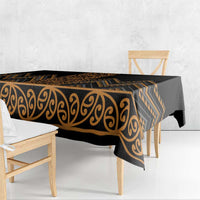 Gold Aotearoa Mangopare Kowhaiwhai and Niho Taniwha Tablecloth Maori New Zealand LT14 - Polynesian Pride