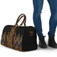 Gold Aotearoa Mangopare Kowhaiwhai Niho Taniwha Travel Bag Maori New Zealand LT14 - Polynesian Pride