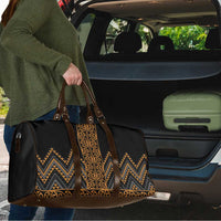 Gold Aotearoa Mangopare Kowhaiwhai Niho Taniwha Travel Bag Maori New Zealand LT14 - Polynesian Pride
