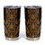 Gold Aotearoa Mangopare Kowhaiwhai and Niho Taniwha Tumbler Cup Maori New Zealand