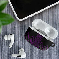 Purple Aotearoa Mangopare Kowhaiwhai Niho Taniwha AirPods Case Maori New Zealand LT14 - Polynesian Pride