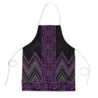 Purple Aotearoa Mangopare Kowhaiwhai Niho Taniwha Apron Maori New Zealand LT14 Purple - Polynesian Pride