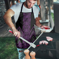 Purple Aotearoa Mangopare Kowhaiwhai Niho Taniwha Apron Maori New Zealand LT14 - Polynesian Pride