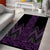 Purple Aotearoa Mangopare Kowhaiwhai and Niho Taniwha Area Rug Maori New Zealand
