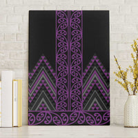 Purple Aotearoa Mangopare Kowhaiwhai and Niho Taniwha Canvas Wall Art Maori New Zealand LT14 Without Frame Purple - Polynesian Pride