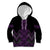 Purple Aotearoa Mangopare Kowhaiwhai and Niho Taniwha Kid Hoodie Maori New Zealand