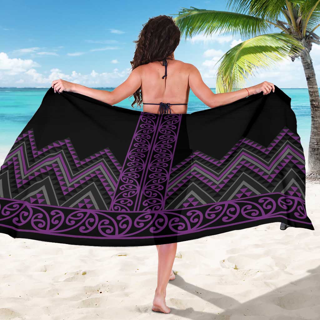 Purple Aotearoa Mangopare Kowhaiwhai and Niho Taniwha Sarong Maori New Zealand LT14 - Polynesian Pride