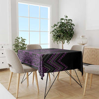 Purple Aotearoa Mangopare Kowhaiwhai and Niho Taniwha Tablecloth Maori New Zealand LT14 - Polynesian Pride