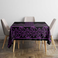 Purple Aotearoa Mangopare Kowhaiwhai and Niho Taniwha Tablecloth Maori New Zealand LT14 - Polynesian Pride