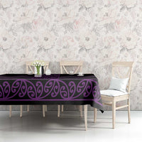 Purple Aotearoa Mangopare Kowhaiwhai and Niho Taniwha Tablecloth Maori New Zealand LT14 - Polynesian Pride