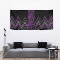 Purple Aotearoa Mangopare Kowhaiwhai and Niho Taniwha Tapestry Maori New Zealand LT14 - Polynesian Pride