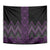 Purple Aotearoa Mangopare Kowhaiwhai and Niho Taniwha Tapestry Maori New Zealand