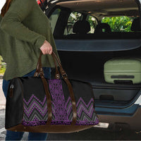 Purple Aotearoa Mangopare Kowhaiwhai Niho Taniwha Travel Bag Maori New Zealand LT14 - Polynesian Pride