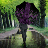 Purple Aotearoa Mangopare Kowhaiwhai Niho Taniwha Umbrella Maori New Zealand LT14 - Polynesian Pride