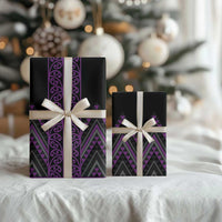 Purple Aotearoa Mangopare Kowhaiwhai and Niho Taniwha Wrapping Paper Maori New Zealand LT14 - Polynesian Pride