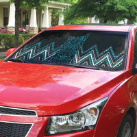 Paua Shell Aotearoa Mangopare Kowhaiwhai Niho Taniwha Auto Sun Shade Maori New Zealand LT14 - Polynesian Pride