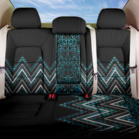 Paua Shell Aotearoa Mangopare Kowhaiwhai and Niho Taniwha Back Car Seat Cover Maori New Zealand LT14 One Size Turquoise - Polynesian Pride