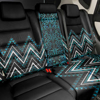 Paua Shell Aotearoa Mangopare Kowhaiwhai and Niho Taniwha Back Car Seat Cover Maori New Zealand LT14 - Polynesian Pride