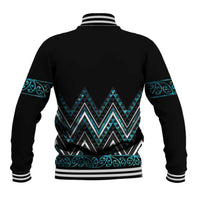 Paua Shell Aotearoa Mangopare Kowhaiwhai and Niho Taniwha Baseball Jacket Maori New Zealand LT14 - Polynesian Pride