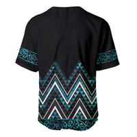 Paua Shell Aotearoa Mangopare Kowhaiwhai and Niho Taniwha Baseball Jersey Maori New Zealand LT14 - Polynesian Pride