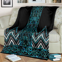 Paua Shell Aotearoa Mangopare Kowhaiwhai and Niho Taniwha Blanket Maori New Zealand LT14 - Polynesian Pride