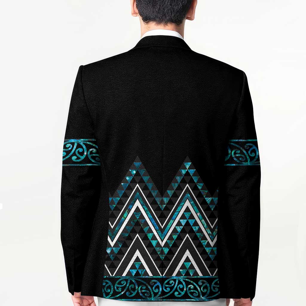 Paua Shell Aotearoa Mangopare Kowhaiwhai Niho Taniwha Blazer Maori New Zealand - Polynesian Pride