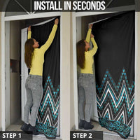 Paua Shell Aotearoa Mangopare Kowhaiwhai Niho Taniwha Door Cover Maori New Zealand LT14 - Polynesian Pride