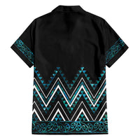 Paua Shell Aotearoa Mangopare Kowhaiwhai and Niho Taniwha Family Matching Puletasi and Hawaiian Shirt Maori New Zealand LT14 - Polynesian Pride