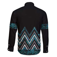 Paua Shell Aotearoa Mangopare Kowhaiwhai and Niho Taniwha Family Matching Puletasi and Hawaiian Shirt Maori New Zealand LT14 - Polynesian Pride