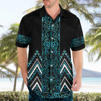 Paua Shell Aotearoa Mangopare Kowhaiwhai and Niho Taniwha Hawaiian Shirt Maori New Zealand LT14 - Polynesian Pride