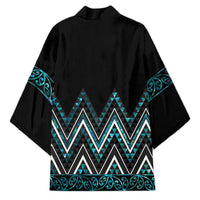 Paua Shell Aotearoa Mangopare Kowhaiwhai Niho Taniwha Kimono Maori New Zealand LT14 - Polynesian Pride