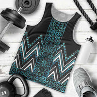 Paua Shell Aotearoa Mangopare Kowhaiwhai and Niho Taniwha Men Tank Top Maori New Zealand LT14 - Polynesian Pride